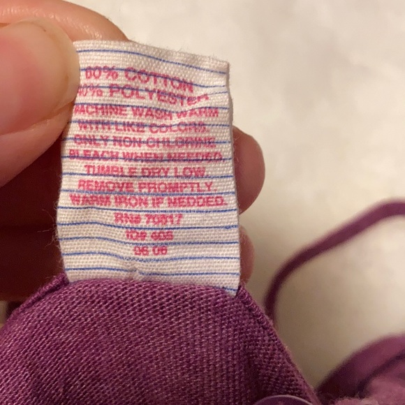 🌟 PINK V-neck Tank Top - Purple- M - Picture 8 of 8